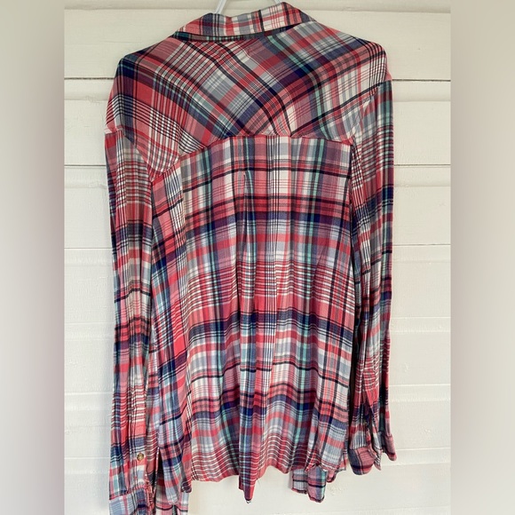 Oversized BDG boyfriend plaid shirt, size large - Picture 2 of 3